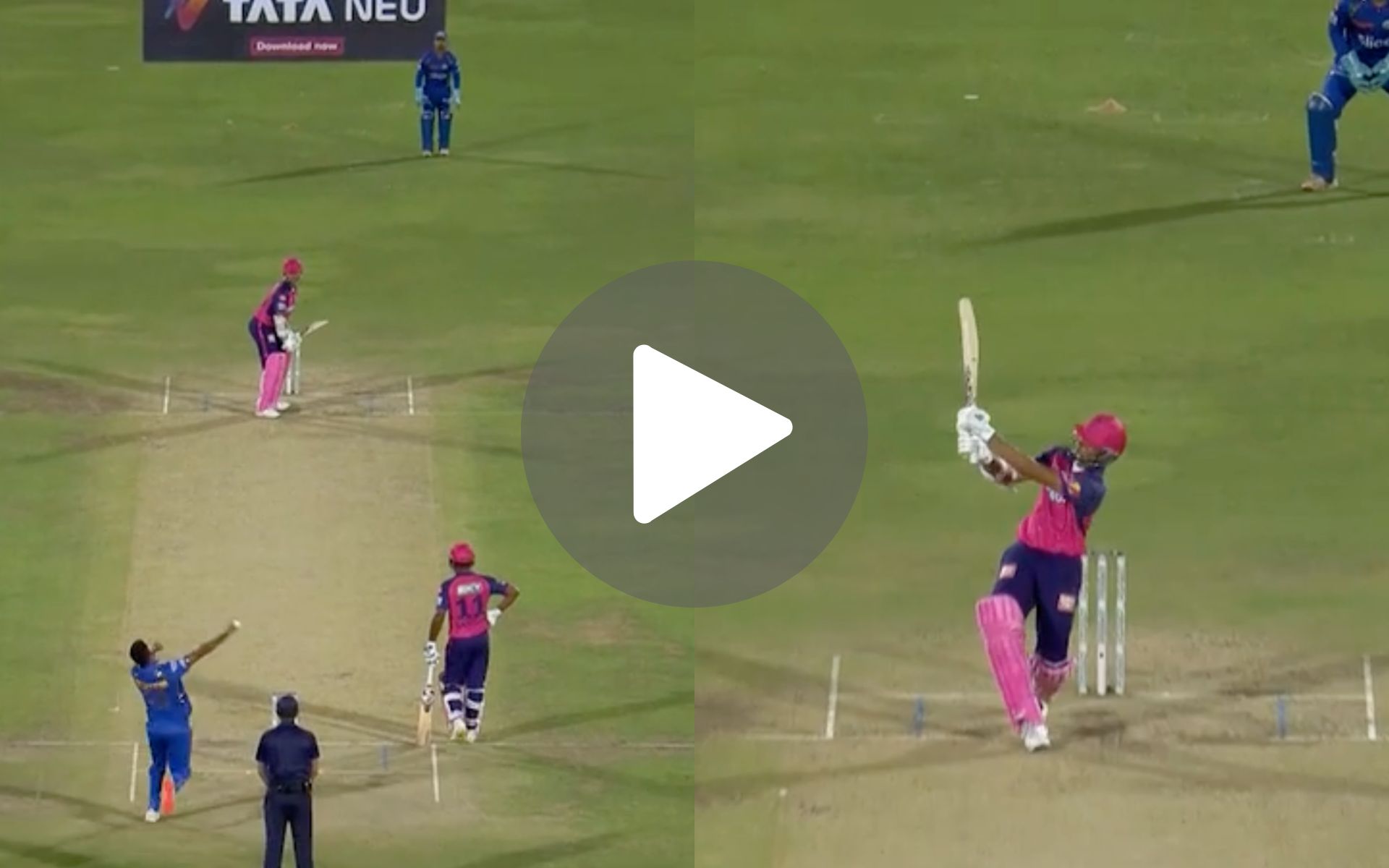 [Watch] Jasprit Bumrah 'Smoked' As Yashasvi Jaiswal Slams A Monster Six Into Jaipur Crowd